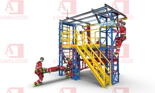 Учебно-тренировочные полигоны (комплексы) / 1 Серия УТП "АЛЬПИНИСТ" (БАЗОВЫЕ) Альпинист-01-03-4